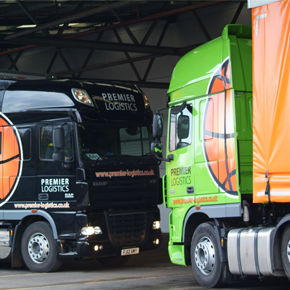 Premier logistics lorries